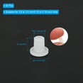 thumbnail image 2 of Uxcell T-Shaped Silicone Rubber Solid Plug for 3.8 to 3.9mm Hole White 24 Pieces, 2 of 6