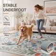 thumbnail image 3 of GENIMO 2'x3' Area Rug, Washable Non Slip Soft Floral Indoor Door Mat for Entryway Kitchen Laundry Room, Dusty Blue, 3 of 10