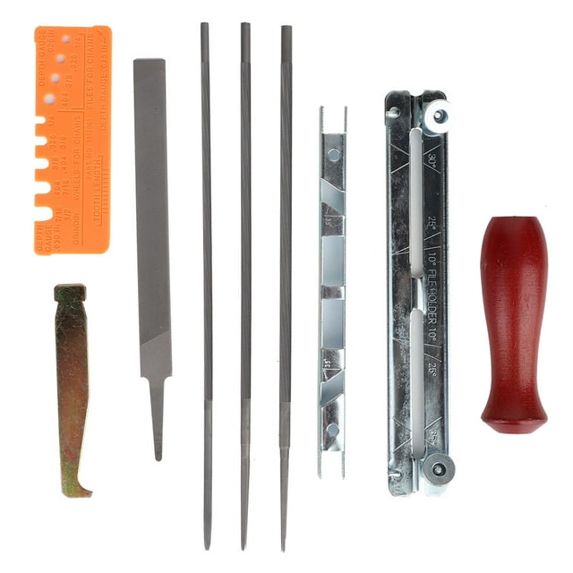 Kit de Afilado de Sierra de Cadena Limas de Metal Duraderas Mantenimiento Portátil Pequeño