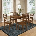 thumbnail image 2 of Linon Vintage Ilussion Power Loomed Microfiber Polyester 8'x10' Rug in Navy, 2 of 3