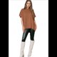 thumbnail image 2 of Suéter Holgado de Corta con Hombros Caídos para Mujer, Color Camello, Talla XL, 2 of 9