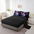 thumbnail image 5 of Feelyou Couple Axolotl Twin Bedding Sets 7pcs, Glitter Stars Galaxy Bedding Comforter Set, 5 of 8