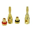thumbnail image 2 of ziyahi 10x Gold plated Musical Speaker Cable Wire Screw Banana Plug Connector 4MM, 2 of 5