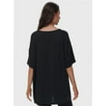 thumbnail image 3 of Women's Plus Size T Shirts Oversized Tees Summer Half Sleeve Crew Neck Tunic Tops, 3 of 6