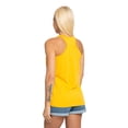 thumbnail image 4 of Women's Gathered Racerback Sleeveless Tank Top, L, Mustard, by Ambesonne, 4 of 4