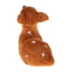 thumbnail image 4 of Figuras de animales coleccionables, alce navideño, peluche de reno, modelo de juguete para niños Sentada femenina de color marrón claro, 4 of 7