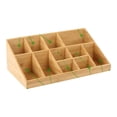 thumbnail image 3 of Mind Reader COMORGBM-BRN 11 Compartment Coffee Condiment Organizer, Brown Bamboo, 3 of 6