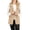 Khaki, variant on Womens Sleeveless Military Hooded Anorak Vest Jacket