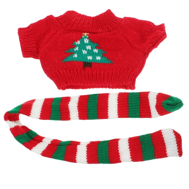 KAKOWELY 1 juego de suéter decorativo para muñeca, adorable minibufanda, resistente al desgaste, accesorio para muñeca