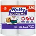 Hefty Supreme Foam Plates, 6", 320 Ct