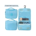 thumbnail image 5 of Gustave Hanging Travel Toiletry Bag Portable Waterproof Makeup Bags Toiletries Cosmetic Organizer Shower Travel Accessories Bag with Hook for Women Men - Blue, 5 of 9