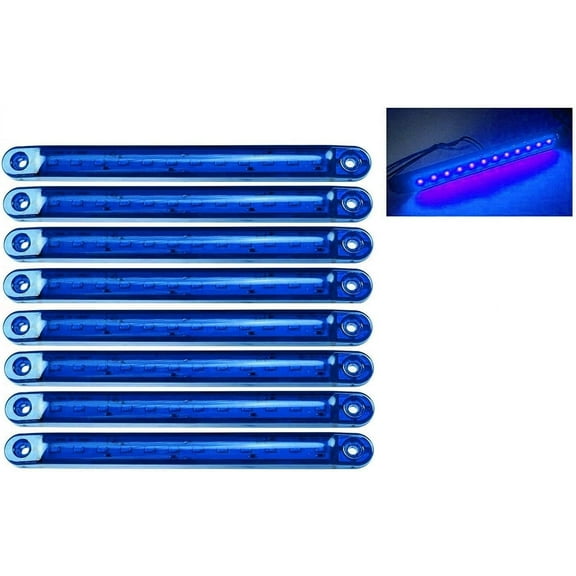 Side Marker Lights, 10pcs Car Marker Lights Car Side Indicators Lights 12SMD LED Front Rear Side Light Position Lamps 24V for Auto Camper Van Truck Lorry