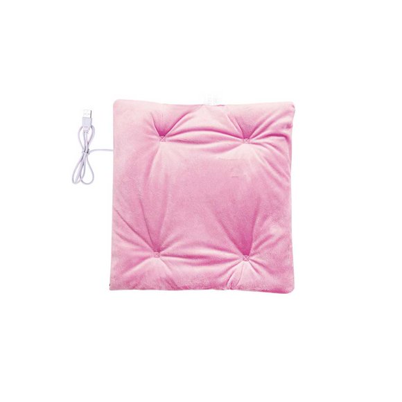 Toystoory Almohadilla de calefacción eléctrica, asiento de Color sólido, silla, sofá, calentador para clima frío, viaje, hogar, oficina, asiento, Electrodomésticos Rosado Toystoory HA071938-03