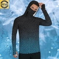 thumbnail image 3 of Rvwovn Men's UPF 50+ Hooded UV Protection Shirt with Mask, Camo Outdoor Fishing Sun Hoodie, 3 of 7