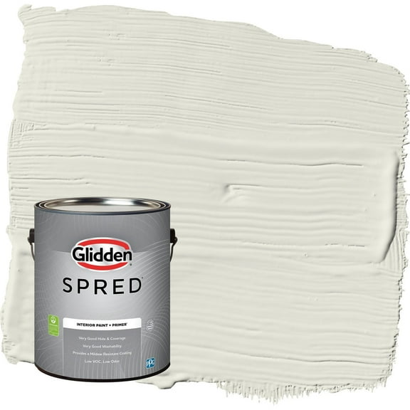 Glidden Spred Rain Cloud / Green Flat Interior Paint with Primer, 1 Gallon