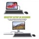 thumbnail image 4 of 11 in 1 Keyboard Usb C Docking Station with 100W PD, 4K , VGA, Ethernet, Card Reader, USB 3.0, Aux USB C HUB for Laptop, 4 of 5