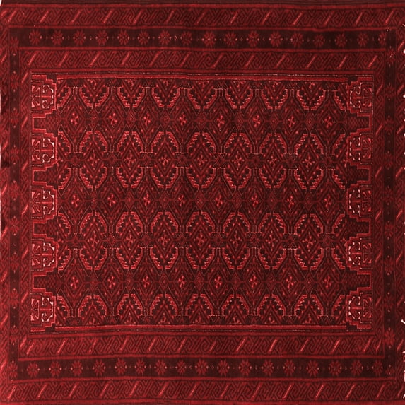 Ahgly Company Indoor Square Persian Red Traditional Area Rugs, 5' Square