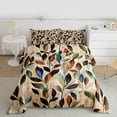 thumbnail image 2 of Castle Fairy Botanical Tree Leaves Bedding Comforter Set 2pcs for Female Men Women,Abstract Vintage Twin Comforter Sets Microfiber,Ombre Retro Plants Breathable Bedding Set,Super Cozy Room Decor, 2 of 8
