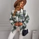 thumbnail image 5 of Abrigos casuales a cuadros en contraste para mujer de TEELYNN, abrigo de invierno de manga larga con bolsillos grandes estilo vintage, prendas de vestir elegantes y holgadas de lana 2022, 5 of 5