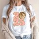 thumbnail image 2 of Camisetas de Manga Corta para Mujeres, Camiseta de Cuello Redondo Impresa de Moda, Primavera Y Verano Casual, 2 of 9