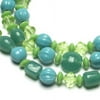 Cousin Glass Frost Teal Mix Strung Chain, 1.41 Oz., 1 Each