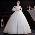 thumbnail image 3 of Robe de Mariée Faite à la Main Col en V, 3 of 6