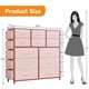 thumbnail image 5 of Cómoda Cajonera 12 Cajones de Tela para Recámara | Organizador de Ropa con Bolsillos Laterales y Ganchos | Mueble de Almacenamiento Multifuncional para Dormitorio - Resistente y Espacioso, 5 of 8