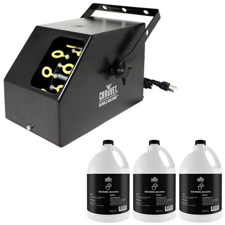 Chauvet DJ B-250 Bubble Machine + (3) Gallons Fluid/Juice BJU B250
