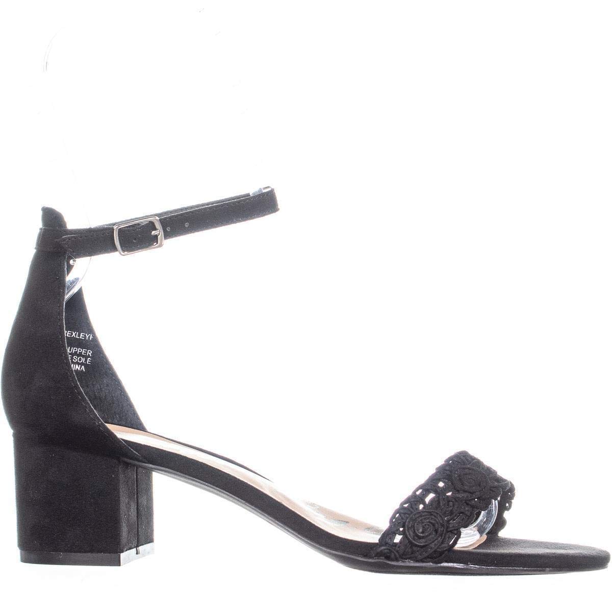 American Rag Womens Brexley Fabric Open Toe Formal Ankle Strap, Black, Size 9.5 - image 2 of 5