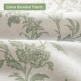 thumbnail image 4 of Boho Floral 100% Blackout Curtains for Bedroom 84 Inch Length 2 Panels Set, Linen Texture Farmhouse Curtains Beige Tassel for Living Room Vintage Rustic Patterned Printed Western Rod Pocket, 4 of 10