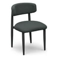 thumbnail image 1 of Pemberly Row Contemporary Black Textured Outdoor Dining Side Chair, 1 of 8