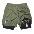 thumbnail image 4 of Pantalones cortos de compresión de Anime para hombre, ropa deportiva de verano, 2 en 1, entrenamiento, Fitness, 4 of 5