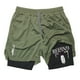 thumbnail image 4 of Pantalones cortos de compresión de Anime para hombre, ropa deportiva de verano, 2 en 1, entrenamiento, Fitness, 4 of 5
