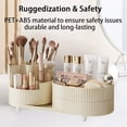 thumbnail image 7 of Niulife 360 Rotating Makeup Organizer for Vanity Large Capacity Cosmetic Storage Case,Dresser Make Up Organizer Holder for Bedroom Bathroom and Countertop,2 Tiers White, 7 of 7