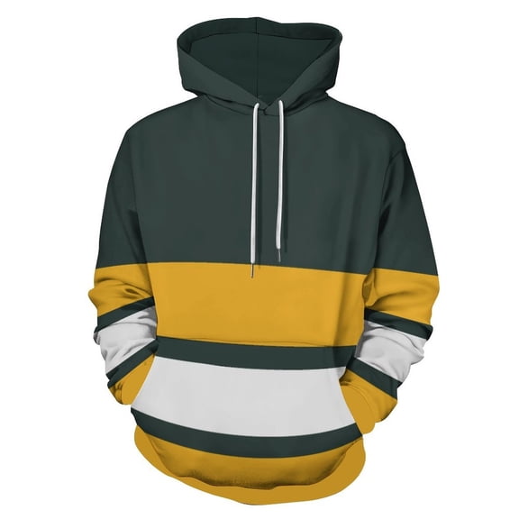 Green Gold Stripes Men's Women New Sweatshirt Hoodie Men's Plus Size Sweatshirt Hooded Sweatshirt 3d Printed Street Men's Cloth