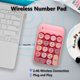 thumbnail image 2 of Teclado numérico inalámbrico Seaciyan Retro Mini Portable Rosa, 2 of 8