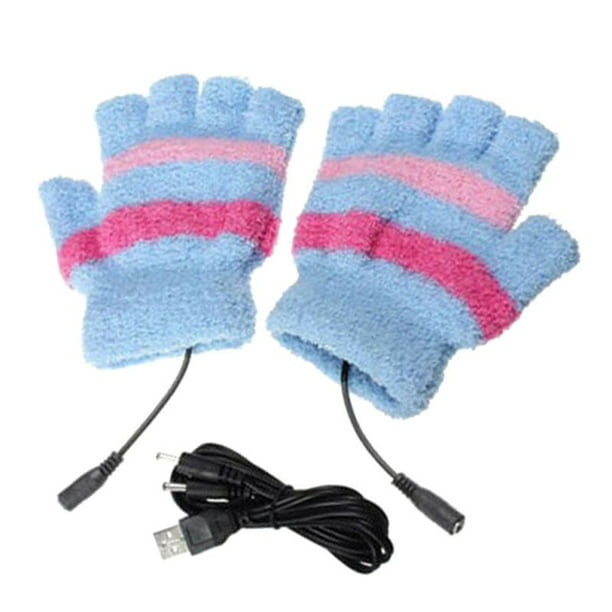 Luxsea USB Heated Gloves（Without battery）Children/Women/Men Winter Electric  Heating Warm Sports Gloves Mitten
