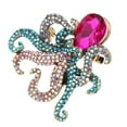 thumbnail image 1 of Broche Enrouleur de Tentacule, Broche Pieuvre Tête Violette Inaltérable pour Banquet, 1 of 8