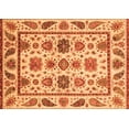 thumbnail image 1 of Ahgly Company Indoor Rectangle Abstract Orange Modern Area Rugs, 5' x 8', 1 of 4