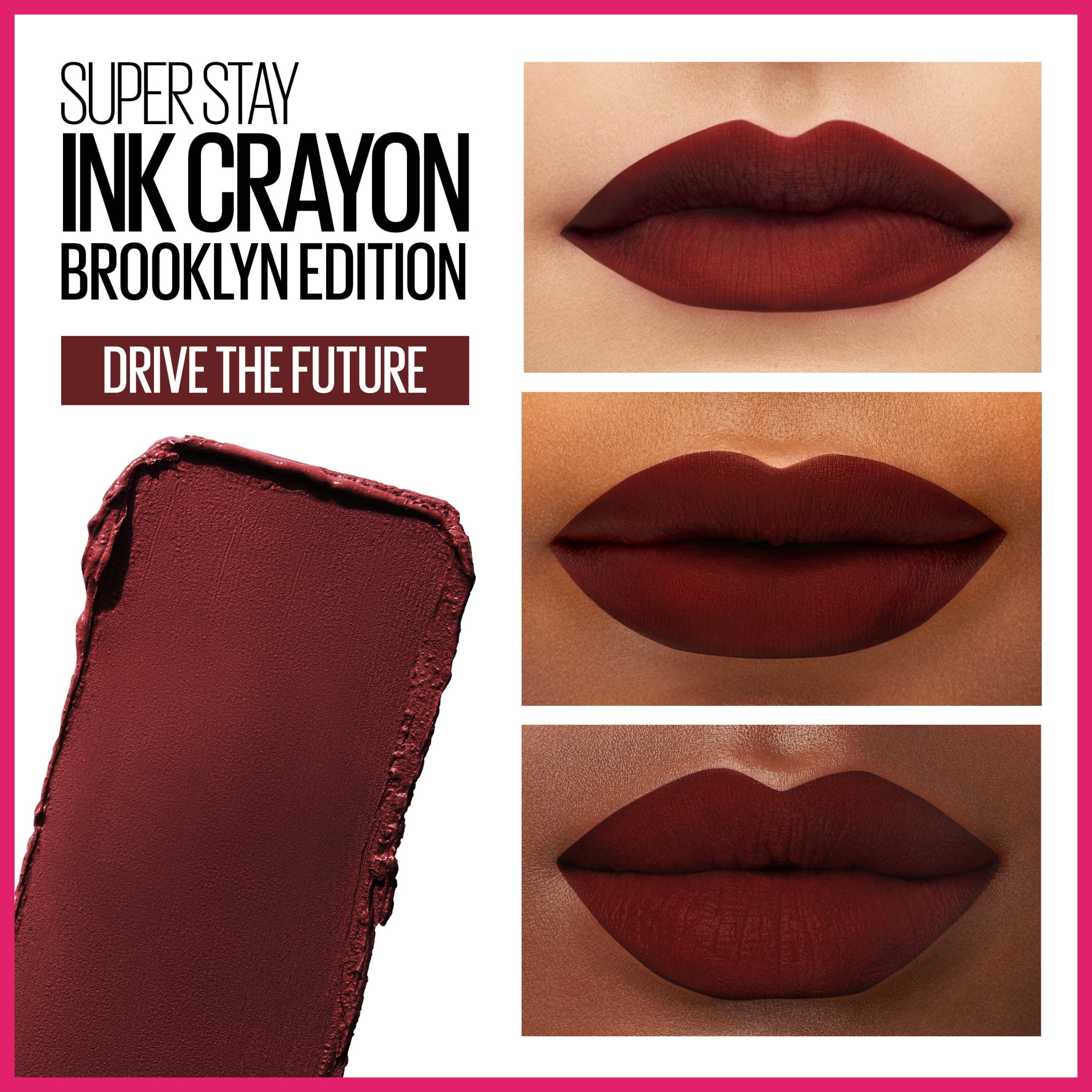 (2 pack) Maybelline Super Stay Ink Crayon Matte Lipstick, Drive The Future