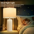 thumbnail image 6 of Nordic Hygge 23.5’’ Modern Table Lamps, Cream, 2 Pack, 6 of 9