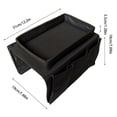 thumbnail image 2 of Sofa Armrest Organizer with Cup Holder Tray, Chair Arm TV Remote Holder for Recliner Couch, Armchair Caddy Bedside Storage Pockets Bag for Cellphone Tablet Books Drinks, 2 of 7