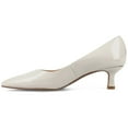 thumbnail image 2 of Journee Womens Pammie Slip On Pointed Toe Kitten Heel Pumps, Widths Available, 2 of 9