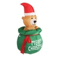 thumbnail image 1 of OSO Inflable Navideño, 1,5 m Resistente a la Clima Oso Navideño Soplando Decoraciones al Aire Libre Luz para Patio, 1 of 7