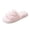 47#Pink, variant on Women Heart Embroidery Fuzzy Slide Slippers Single Strap Open Toe Non Slip Soft Flat Indoor Bedroom House Slides