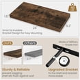 thumbnail image 2 of Floating Shelves 24 Inch Long, 9.3 Inch Deep Floating Shelf for Lving Room, Bedoom, Kitchen, Deep Wall Shelves for Bathroom, 2 Pack Storage Display Shelf for Books, Decors, Rustic Brown, 2 of 14