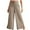 Khaki, variant on WCMZJ Women's Wide Leg Pants UPF 50+ Swim Beach Pants Lightweight Travel Pants Quick Dry Sun Protective Casaul Side Split Drawstring Trouser with Pockets Orange M