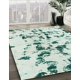 thumbnail image 3 of Ahgly Company Machine Washable Indoor Square Abstract Light Gray Area Rugs, 4' Square, 3 of 7