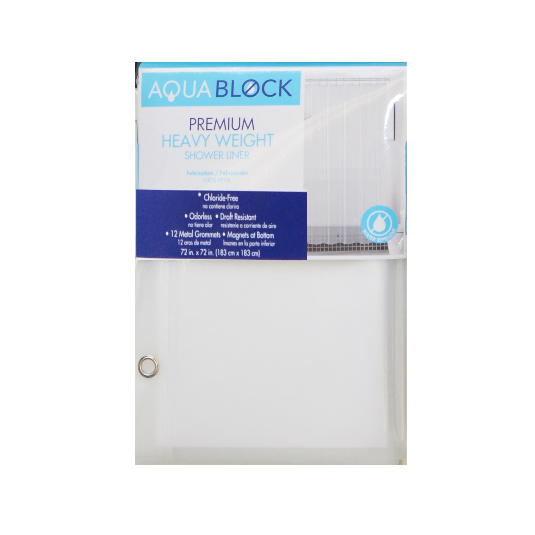 Details about / Deluxe peva shower Curtain//liner,ECO-FRIENDLY W//Magnetic Weighted Bottom 70/"X72/"