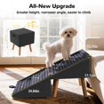 thumbnail image 2 of Escalera para perros Ziluce de 17" plegable de madera con superficie antideslizante, 2 of 7